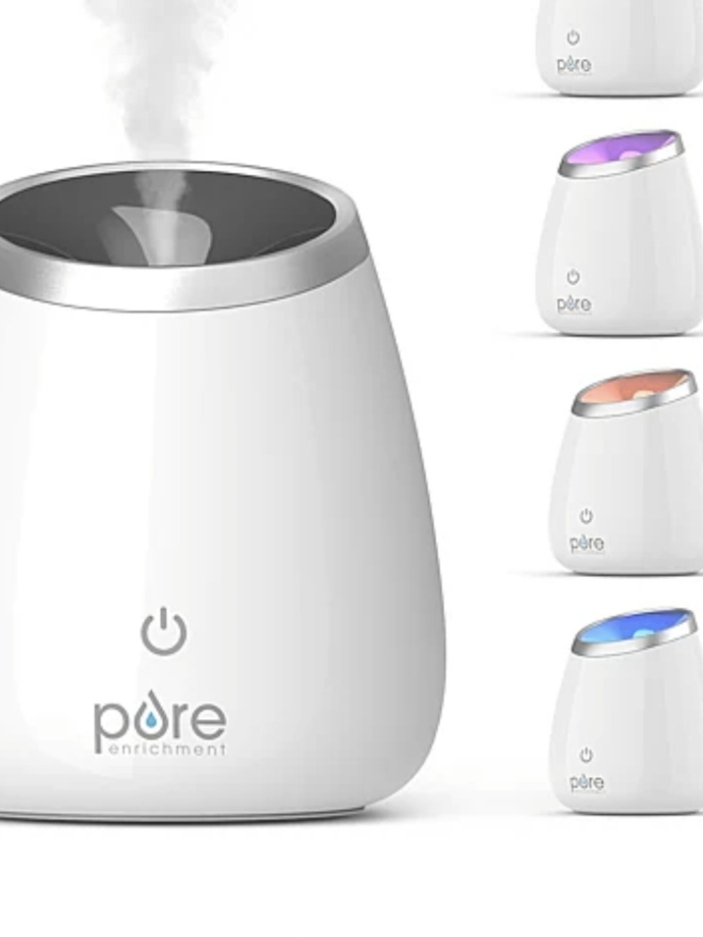 White Ultrasonic Aroma Diffuser with LED Light. Like New